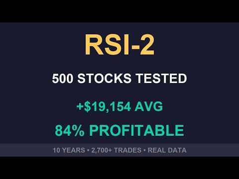 RSI-2 on 500 Stocks - 84% Were Profitable
